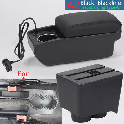 Accoudoir Central VW Polo 9N 2002-2009 Boîte de Rangement - vue de face 2 - Becquet Voiture