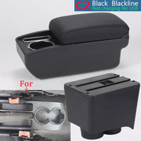 Accoudoir Central VW Polo 9N 2002-2009 Boîte de Rangement - vue de trois-quarts 2 - Becquet Voiture