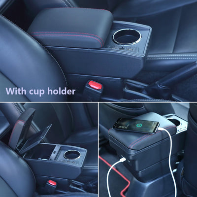 Accoudoir Central VW Polo 9N 2002-2009 Boîte de Rangement - vue de trois-quarts - Becquet Voiture