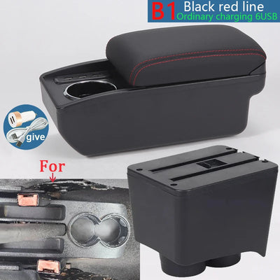 Accoudoir Central VW Polo 9N 2002-2009 Boîte de Rangement - vue rapprochée - Becquet Voiture