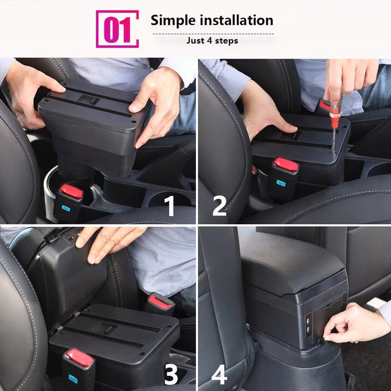 Accoudoir Central VW UP Skoda Citigo Seat Mii Rangement - packshot studio - Becquet Voiture