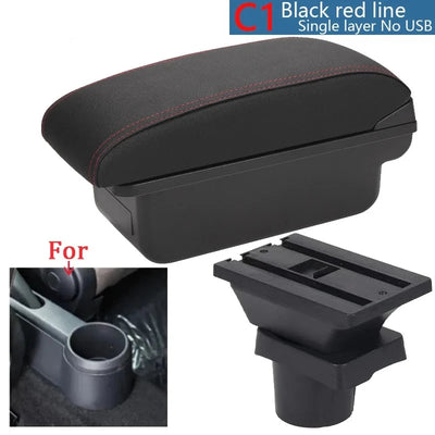 Accoudoir Central VW UP Skoda Citigo Seat Mii Rangement - vue de dessus - Becquet Voiture