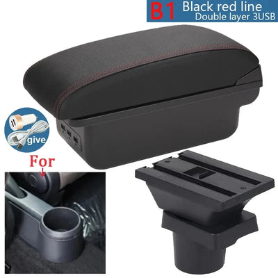Accoudoir Central VW UP Skoda Citigo Seat Mii Rangement - vue rapprochée - Becquet Voiture