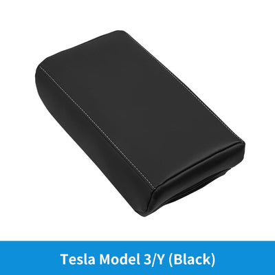 Accoudoir Coussin Mémoire de Forme Tesla Model 3 et Y - détail du montage - Becquet Voiture