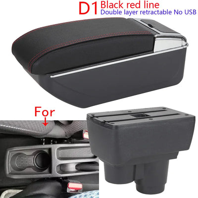 Accoudoir Dacia Duster avec Rangement et Ports USB - en situation - Becquet Voiture