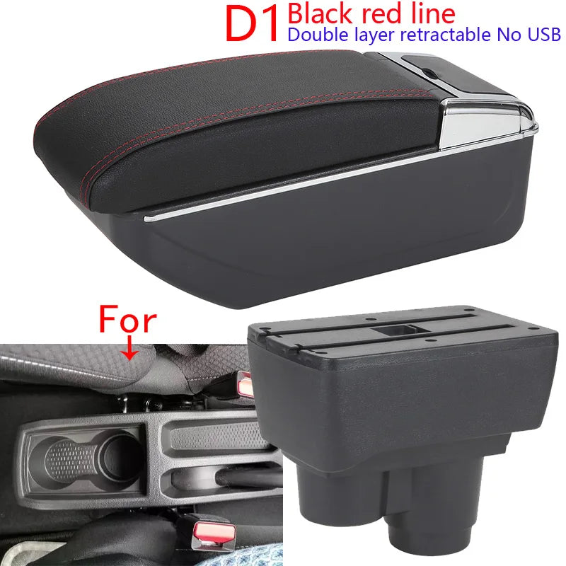 Accoudoir Dacia Duster avec Rangement et Ports USB - en situation - Becquet Voiture