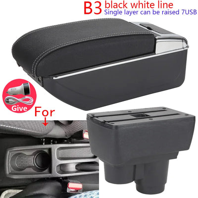 Accoudoir Dacia Duster avec Rangement et Ports USB - vue de face 2 - Becquet Voiture