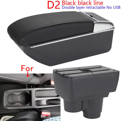 Accoudoir Dacia Duster avec Rangement et Ports USB - vue rapprochée - Becquet Voiture