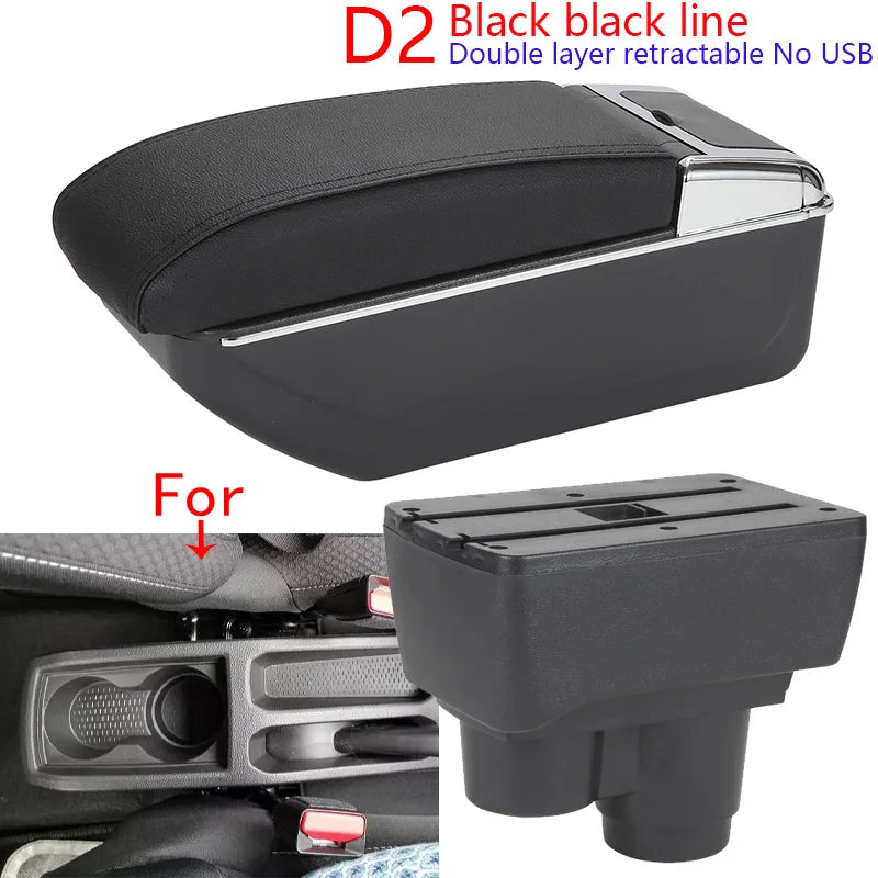 Accoudoir Dacia Duster avec Rangement et Ports USB - vue rapprochée - Becquet Voiture