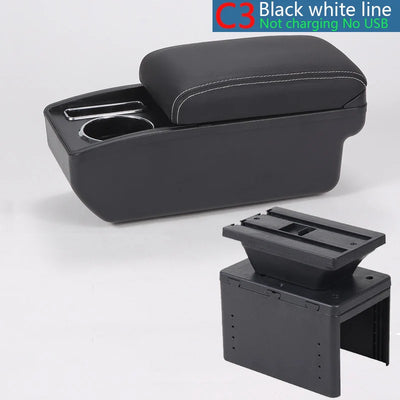 Accoudoir de Voiture Universel avec Rangement - vue arrière 2 - Becquet Voiture