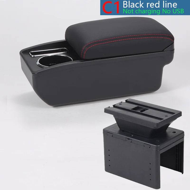 Accoudoir de Voiture Universel avec Rangement - vue de face 2 - Becquet Voiture