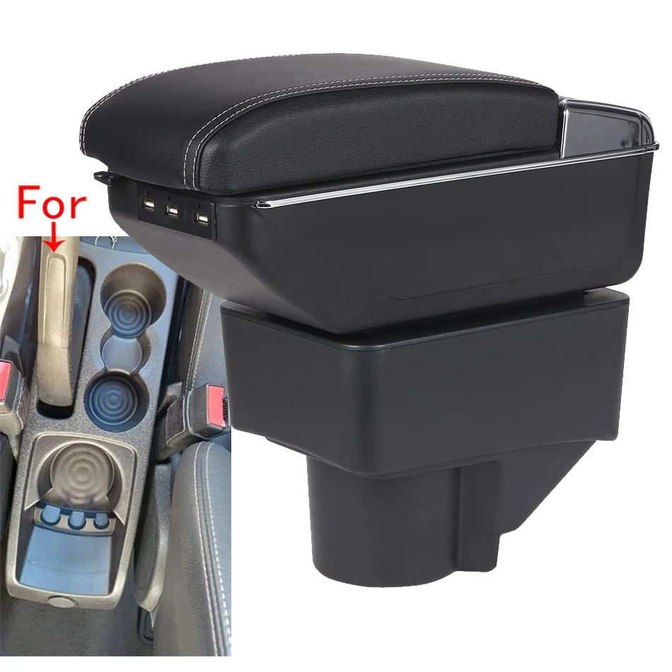 Accoudoir Ford Fiesta 3 2011-2018 Cuir PU - vue de face - Becquet Voiture