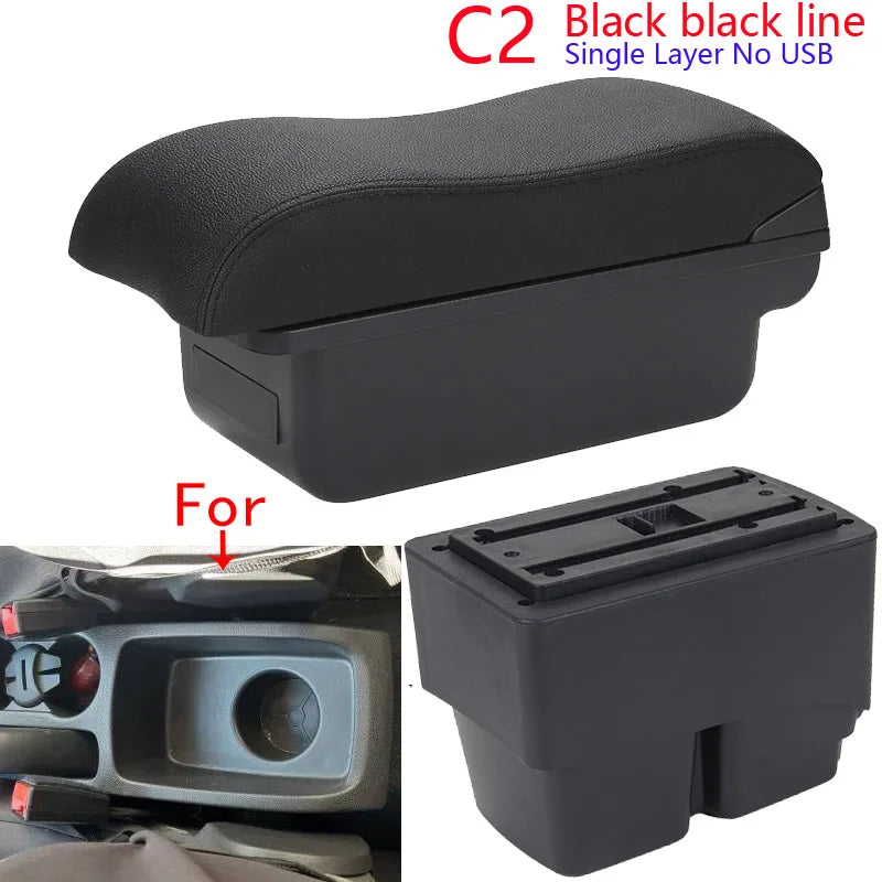 Accoudoir Ford Fiesta MK7 2009-2017 - vue de dessus - Becquet Voiture