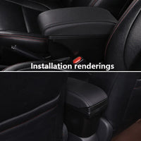 Accoudoir Honda City avec Rangement et Chargeur USB - vue arrière - Becquet Voiture
