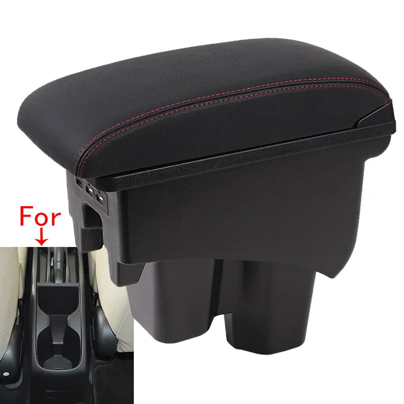 Accoudoir Honda City avec Rangement et Chargeur USB - vue de face - Becquet Voiture