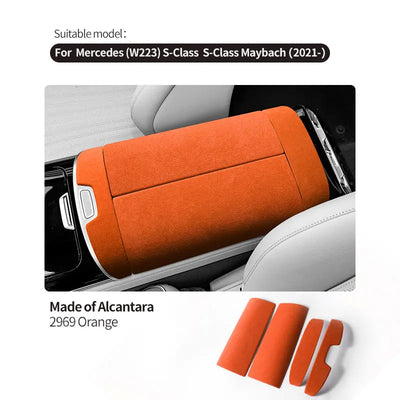 Accoudoir Mercedes Classe S W223 Alcantara - en situation - Becquet Voiture