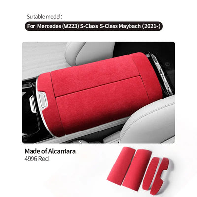 Accoudoir Mercedes Classe S W223 Alcantara - vue de face 2 - Becquet Voiture