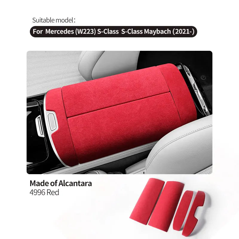 Accoudoir Mercedes Classe S W223 Alcantara - vue de face 2 - Becquet Voiture