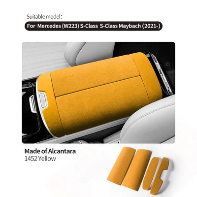 Accoudoir Mercedes Classe S W223 Alcantara - vue de profil 2 - Becquet Voiture