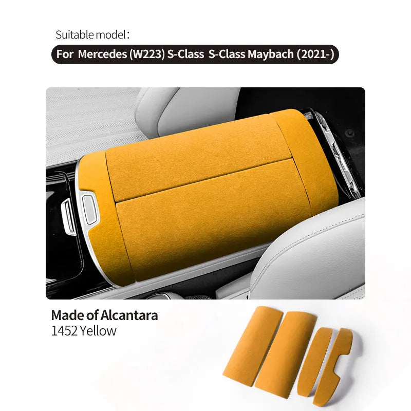 Accoudoir Mercedes Classe S W223 Alcantara - vue de profil 2 - Becquet Voiture