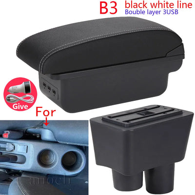 Accoudoir Nissan Almera Versa avec Rangement et USB - vue de profil 2 - Becquet Voiture