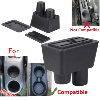 Accoudoir Nissan Almera Versa avec Rangement et USB - vue de profil - Becquet Voiture