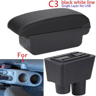 Accoudoir Nissan Almera Versa avec Rangement et USB - vue rapprochée - Becquet Voiture