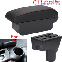 Accoudoir Nissan Sunny 2010-2022 — Boîte de Rangement - vue de dessus - Becquet Voiture