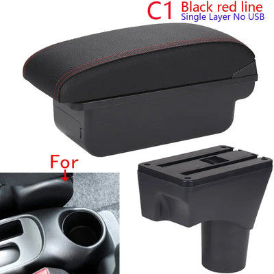 Accoudoir Nissan Sunny 2010-2022 — Boîte de Rangement - vue de dessus - Becquet Voiture