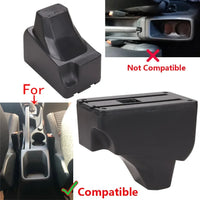 Accoudoir Peugeot 208 2019-2024 — Boîte de Rangement Cuir - vue de profil - Becquet Voiture