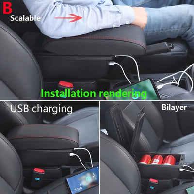 Accoudoir Seat Ibiza Arona 6L 6J 2017-2025 - vue de trois-quarts - Becquet Voiture