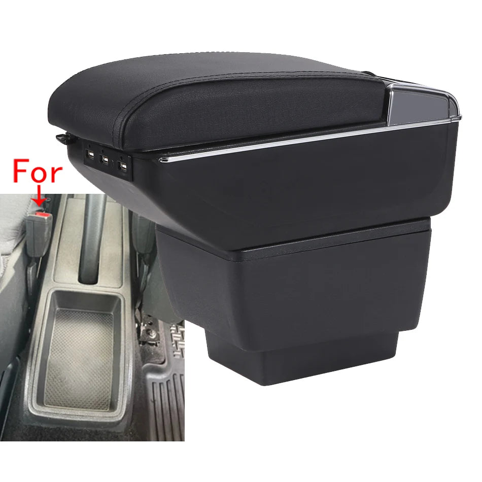 Accoudoir Skoda Fabia III 2015-2021 avec Rangement USB - vue de face - Becquet Voiture