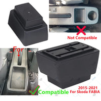 Accoudoir Skoda Fabia III 2015-2021 avec Rangement USB - vue de profil - Becquet Voiture