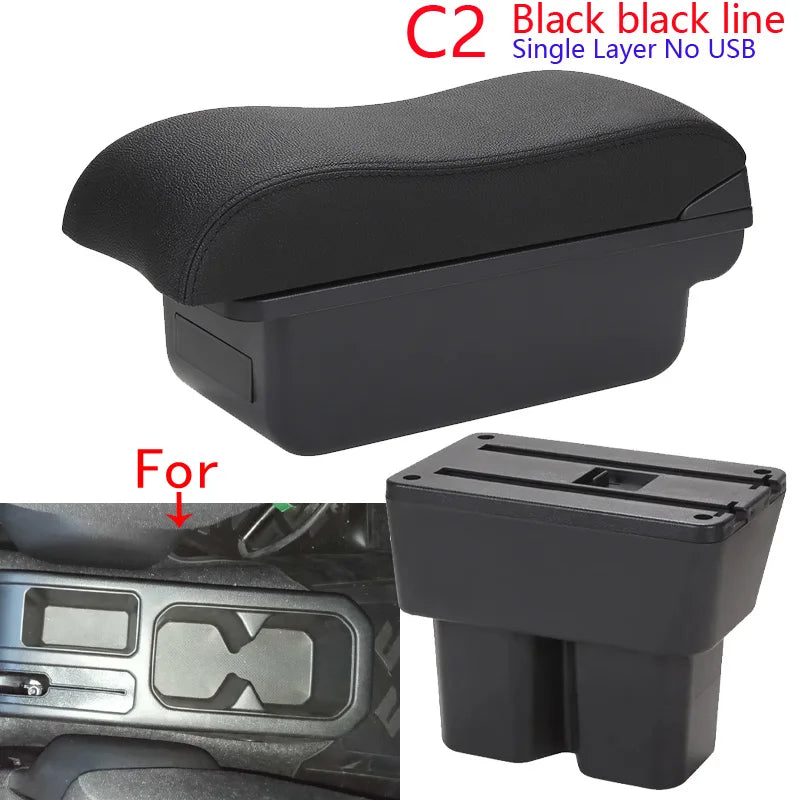 Accoudoir Suzuki Jimny JB74 2018-2024 — Boîte de Rangement - vue de profil 2 - Becquet Voiture
