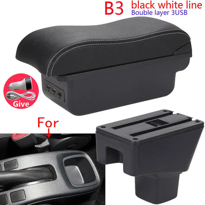 Accoudoir Suzuki SX4 avec Rangement et Ports USB - vue de dessus - Becquet Voiture