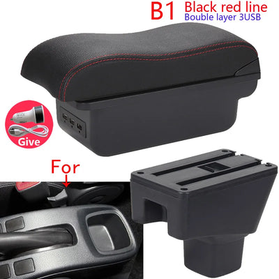 Accoudoir Suzuki SX4 avec Rangement et Ports USB - vue de face 2 - Becquet Voiture