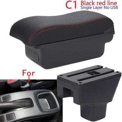 Accoudoir Suzuki SX4 avec Rangement et Ports USB - vue de profil 2 - Becquet Voiture