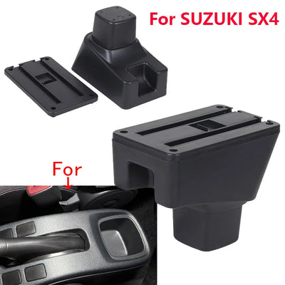 Accoudoir Suzuki SX4 avec Rangement et Ports USB - vue de profil - Becquet Voiture
