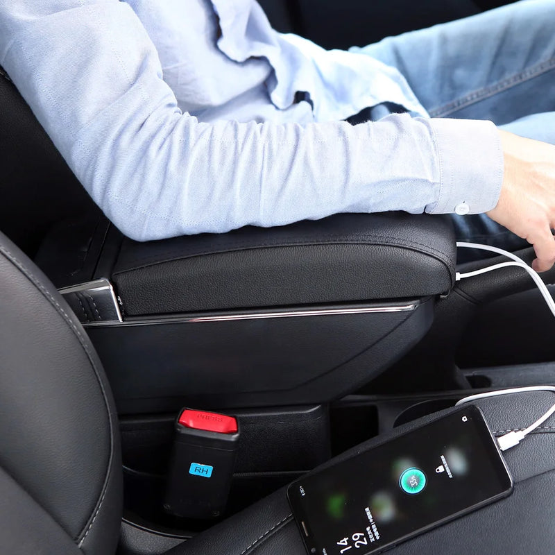 Accoudoir Toyota Aygo X Boîte de Rangement - installé sur véhicule - Becquet Voiture