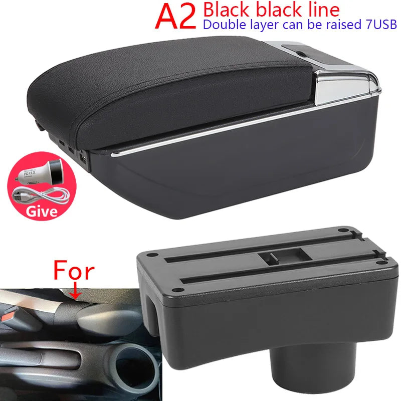 Accoudoir Toyota Aygo X Boîte de Rangement - vue de profil 2 - Becquet Voiture