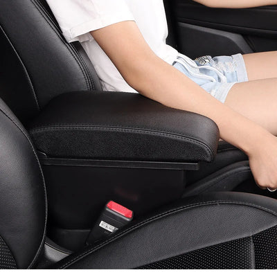 Accoudoir Toyota Hilux avec Rangement et Chargeur USB - vue arrière - Becquet Voiture