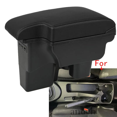 Accoudoir Toyota Hilux avec Rangement et Chargeur USB - vue de face - Becquet Voiture