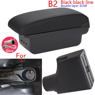 Accoudoir Toyota Yaris Hybride 2015-2023 — Boîte de Rangement - vue de dessus - Becquet Voiture