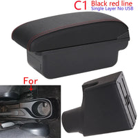 Accoudoir Toyota Yaris Hybride 2015-2023 — Boîte de Rangement - vue de face 2 - Becquet Voiture