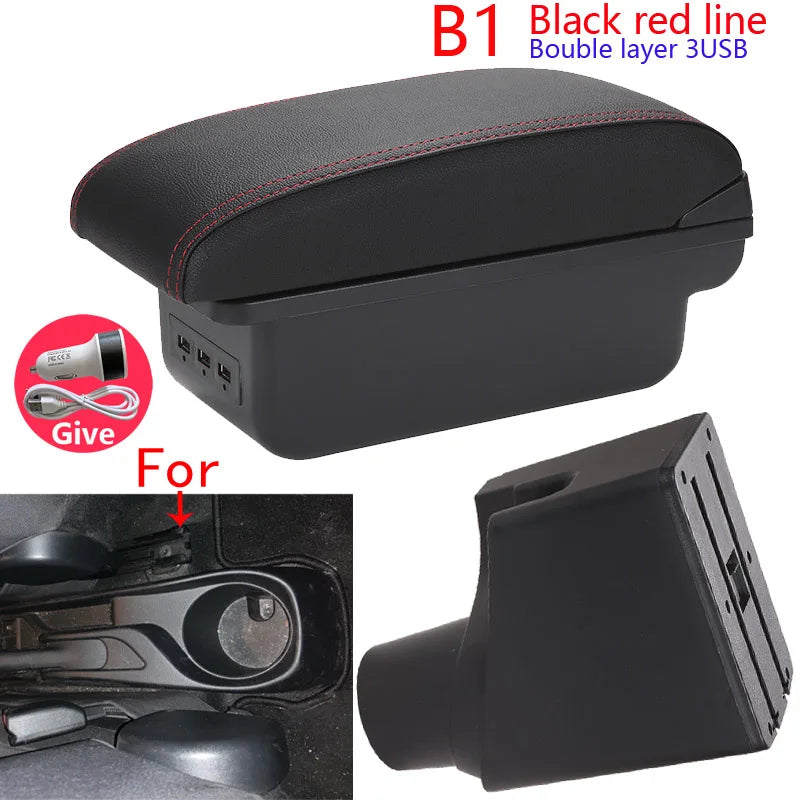 Accoudoir Toyota Yaris Hybride 2015-2023 — Boîte de Rangement - vue rapprochée - Becquet Voiture