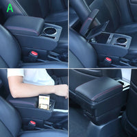 Accoudoir Universel Voiture avec Porte-Gobelet et Rangement - installé sur véhicule - Becquet Voiture