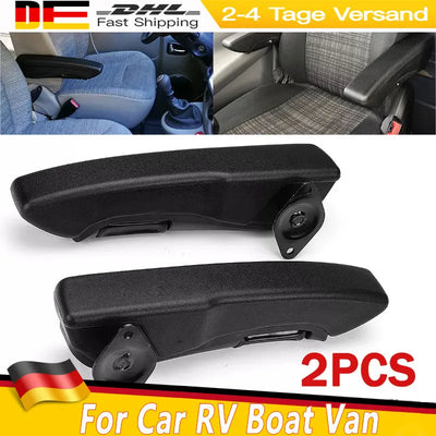 Accoudoir Universel Voiture Réglable Cuir PU (Kit 2 Pièces) - vue de face - Becquet Voiture