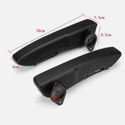 Accoudoir Universel Voiture Réglable Cuir PU (Kit 2 Pièces) - vue de trois-quarts - Becquet Voiture