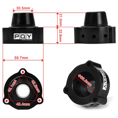 Adaptateur Dump Valve Audi VW 1.4 1.8 2.0 TFSI - installé sur véhicule - Becquet Voiture