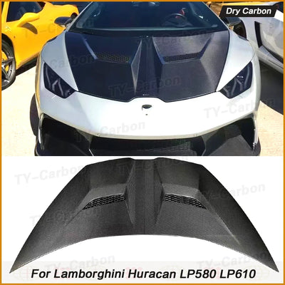 Aération Capot Carbone Lamborghini Huracan LP580 LP610 2014-2018 - installé sur véhicule - Becquet Voiture